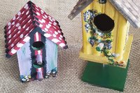Avian Haven Folk Art Birdhouse Display