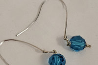 Sparkling Aqua Swarovski Earrings