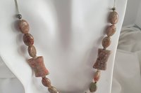 Egyptian Sands Leopard Jasper Necklace"