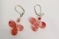 Blushing Petals Rose Quartz Earrings