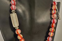 Patriotic Elegance Glass Necklace