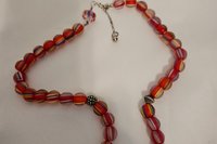 Patriotic Elegance Glass Necklace