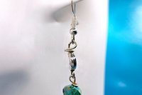 Silver Crystal Moon Earrings