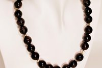 Velvet Spheres Genuine Garnet Jewelry Set with Necklace and Earrings (105 carats)