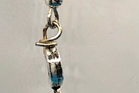 Silver Crystal Moon Earrings
