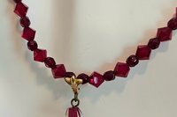 Scarlet Swarovski Elegance Necklace