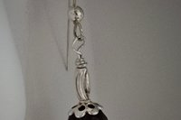 Lunar Mist Gray Gemstone Earrings