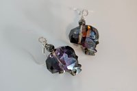 Halloween Crystal Skull Earrings