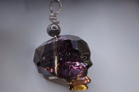 Halloween Crystal Skull Earrings