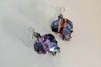 Halloween Crystal Skull Earrings