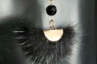 Midnight Black Feather Earrings