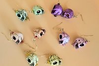 Ghostly Skull Earrings in five colors