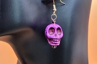 Ghostly Skull Earrings in five colors