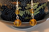 Austrian Bronze Glow Earrings