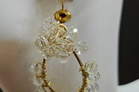 Glistening Wirewrapped Crystal Earrings