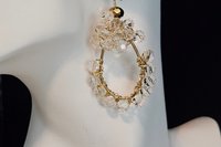 Glistening Wirewrapped Crystal Earrings