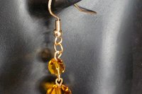 Austrian Bronze Glow Earrings