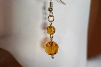Austrian Bronze Glow Earrings