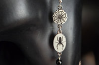 Halloween Spider Design Necklace and Earrings Jewelry Set for Women