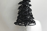 Black Christmas Tree Earrings or ornaments