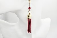 Leather Tassel Earrings