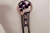 Wrapped in Purple Fire Earrings