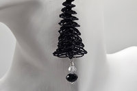Black Christmas Tree Earrings or ornaments