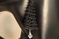 Black Christmas Tree Earrings or ornaments