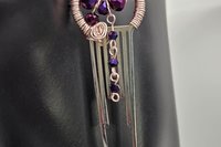 Wrapped in Purple Fire Earrings