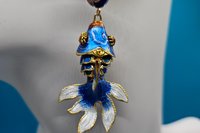 Cloisonne Fantail Goldfish Earrings