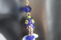Cloisonne Fantail Goldfish Earrings