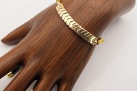 Golden Chevron Bolo Bracelet
