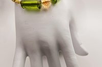 Emerald Glow Bolo Bracelet
