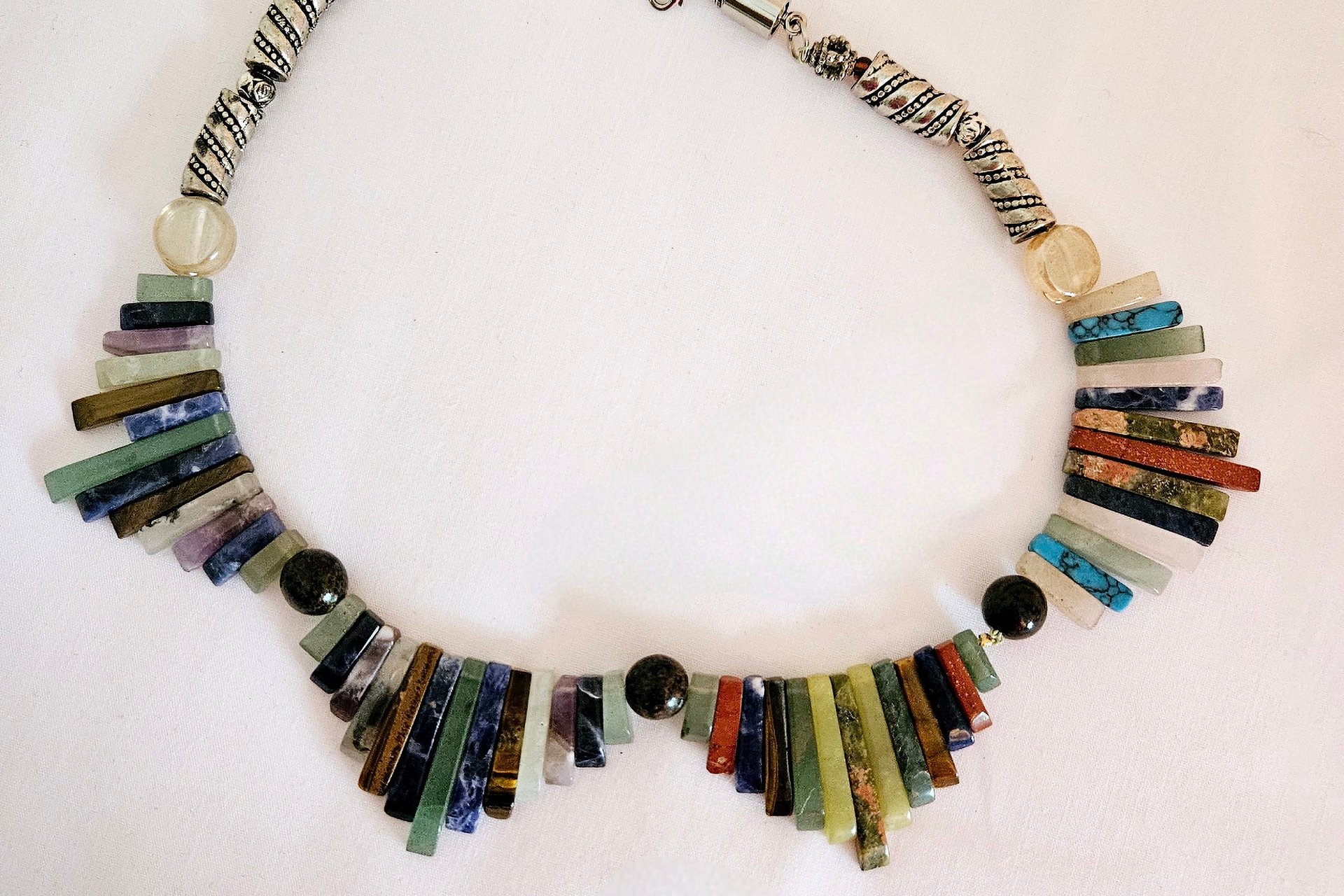 Enchantment of the Nile Multi-Gemstone Necklace
