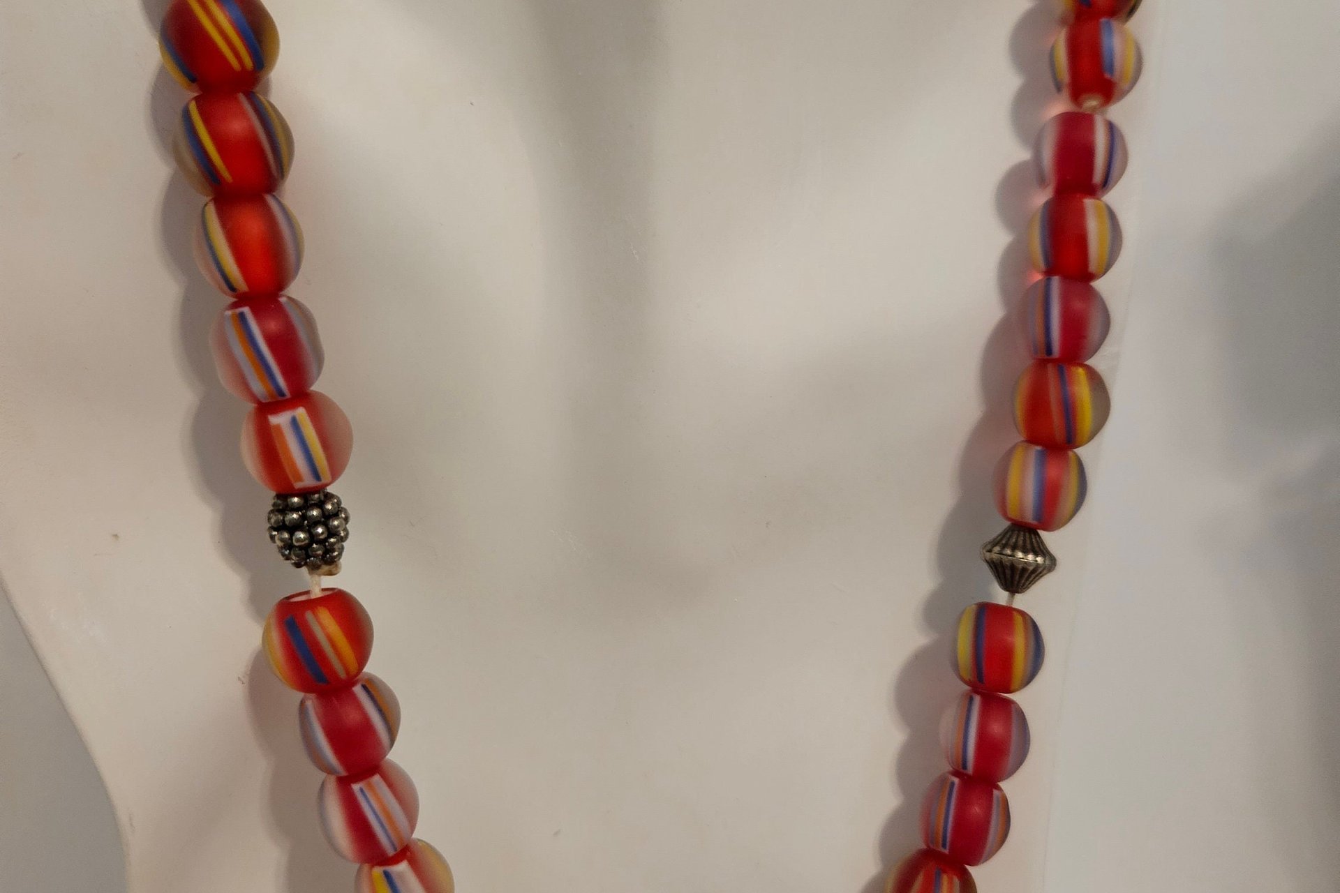 Patriotic Elegance Glass Necklace