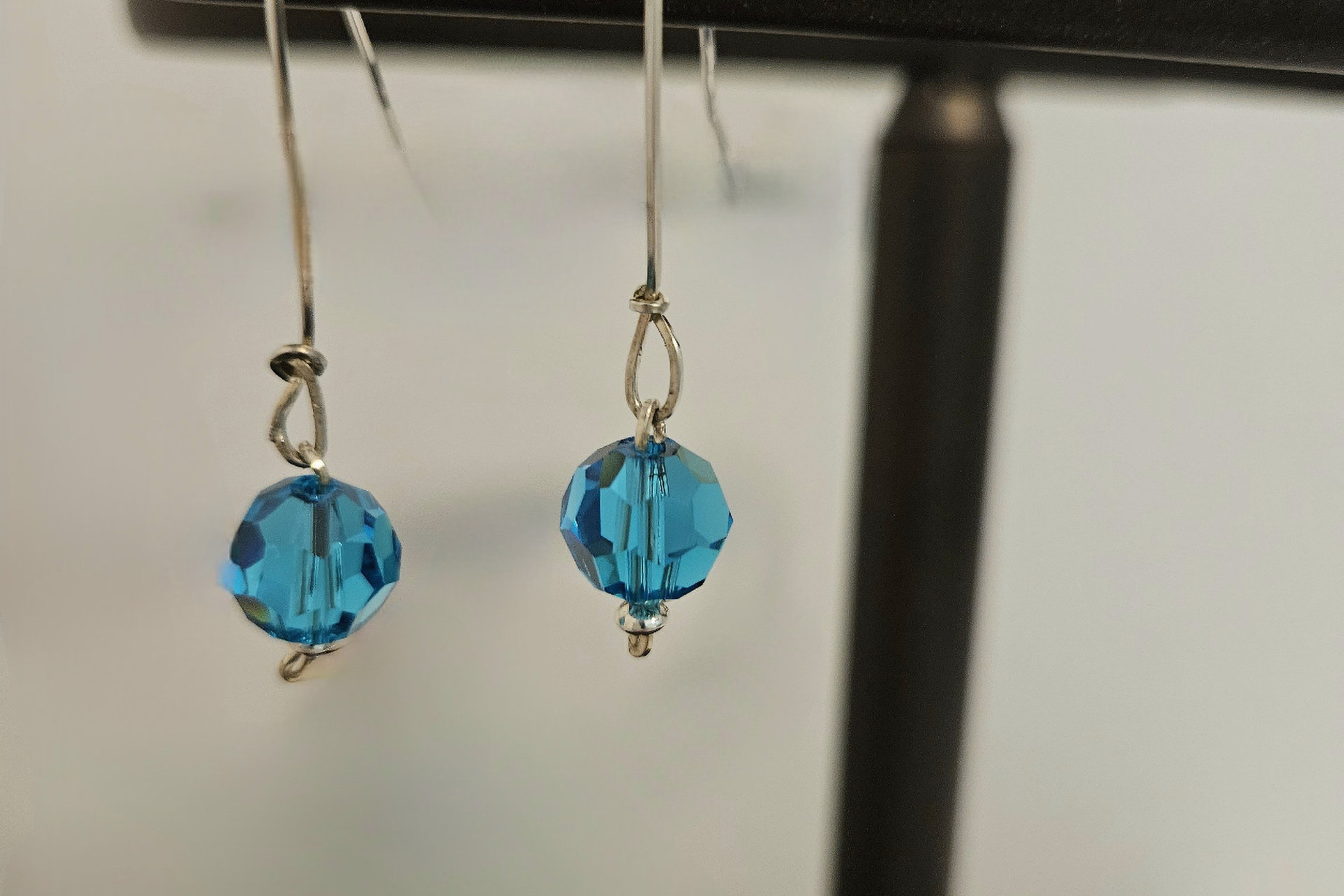Sparkling Aqua Swarovski Earrings