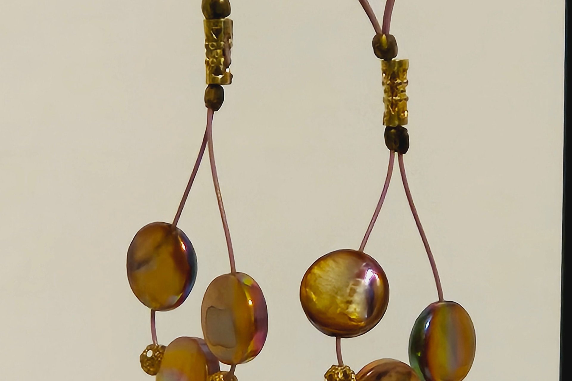 Celestial Opulence Mother of Pearl Coins Earrings