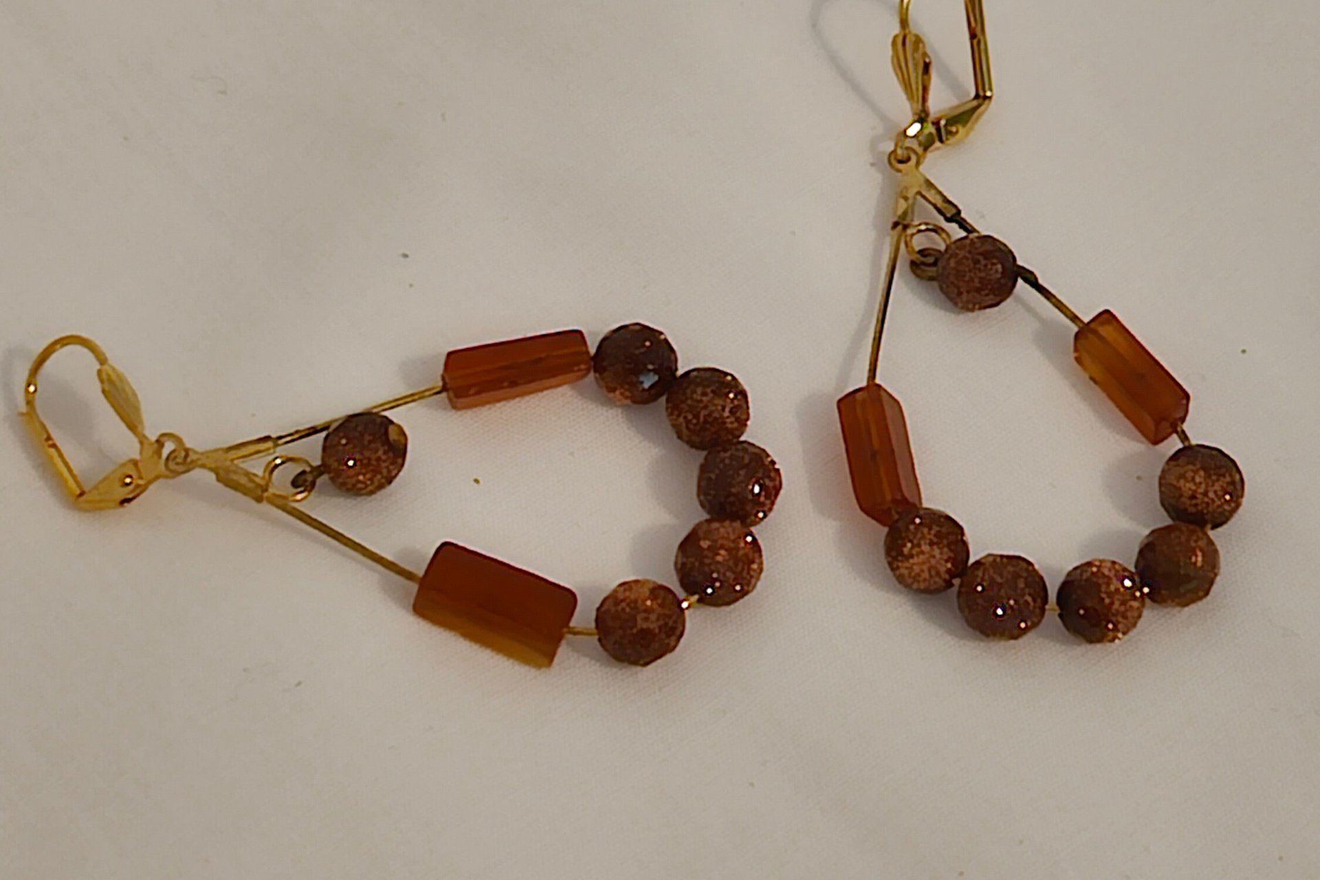 Radiant Dawn Sunstone Earrings