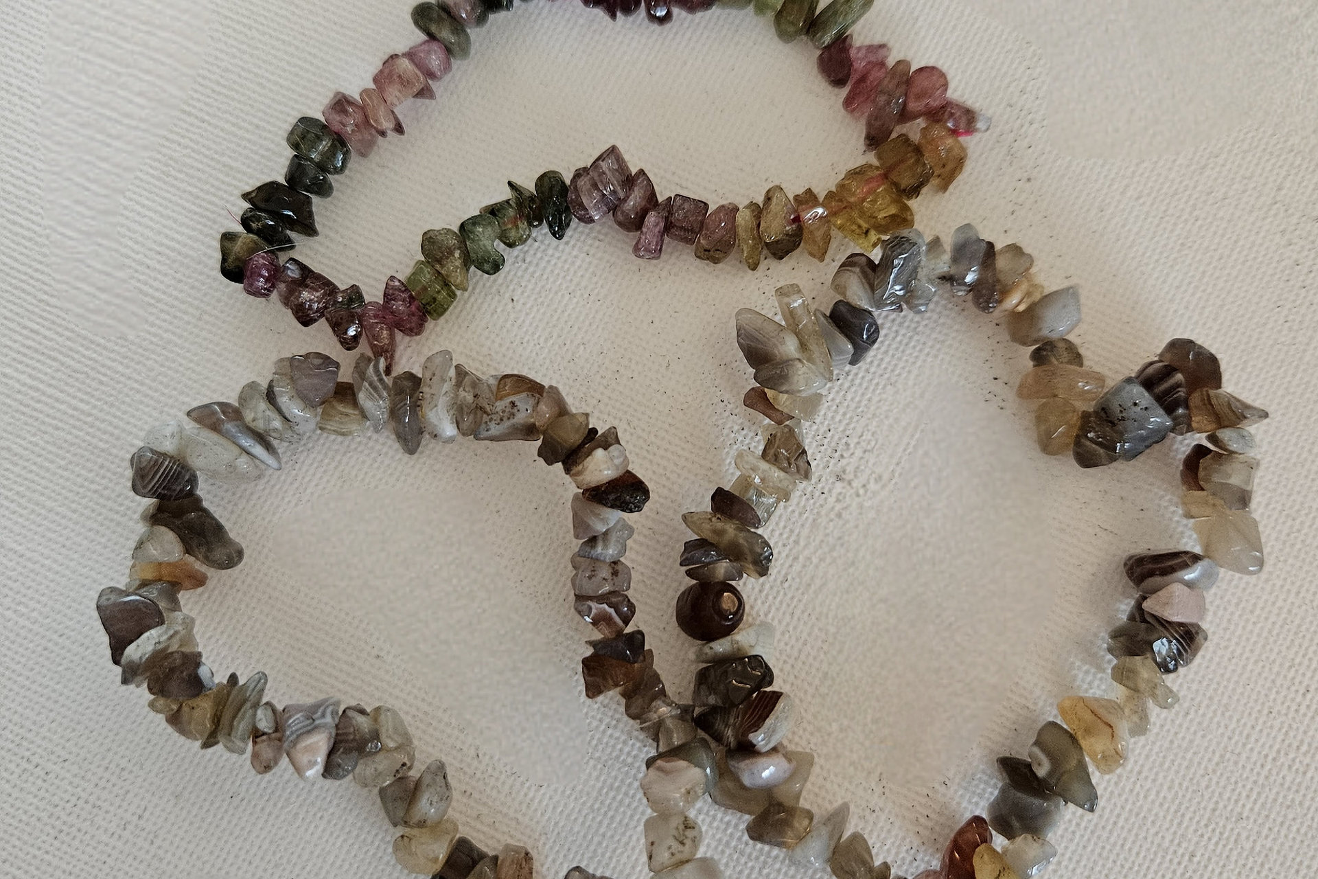 Botswanna Agate Chips Bracelets
