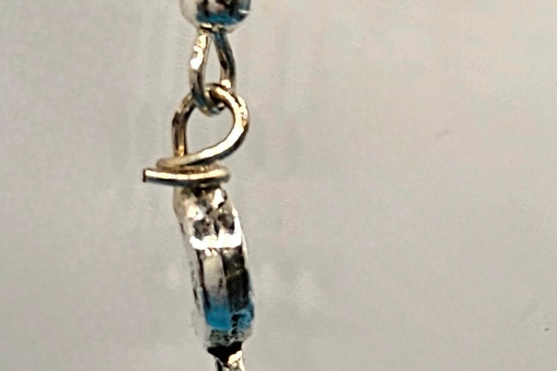 Silver Crystal Moon Earrings