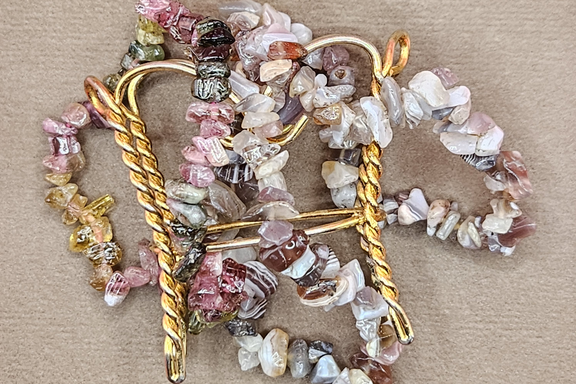 Botswanna Agate Chips Bracelets