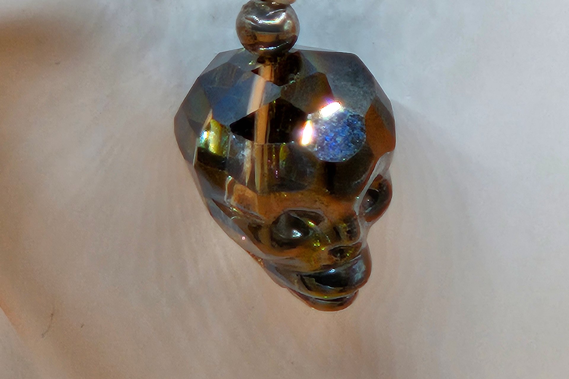 Halloween Crystal Skull Earrings
