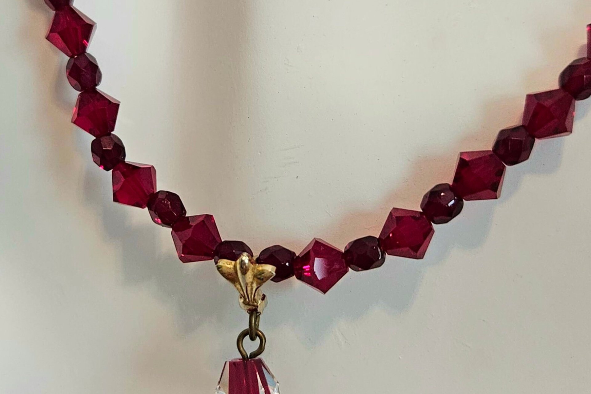 Scarlet Swarovski Elegance Necklace