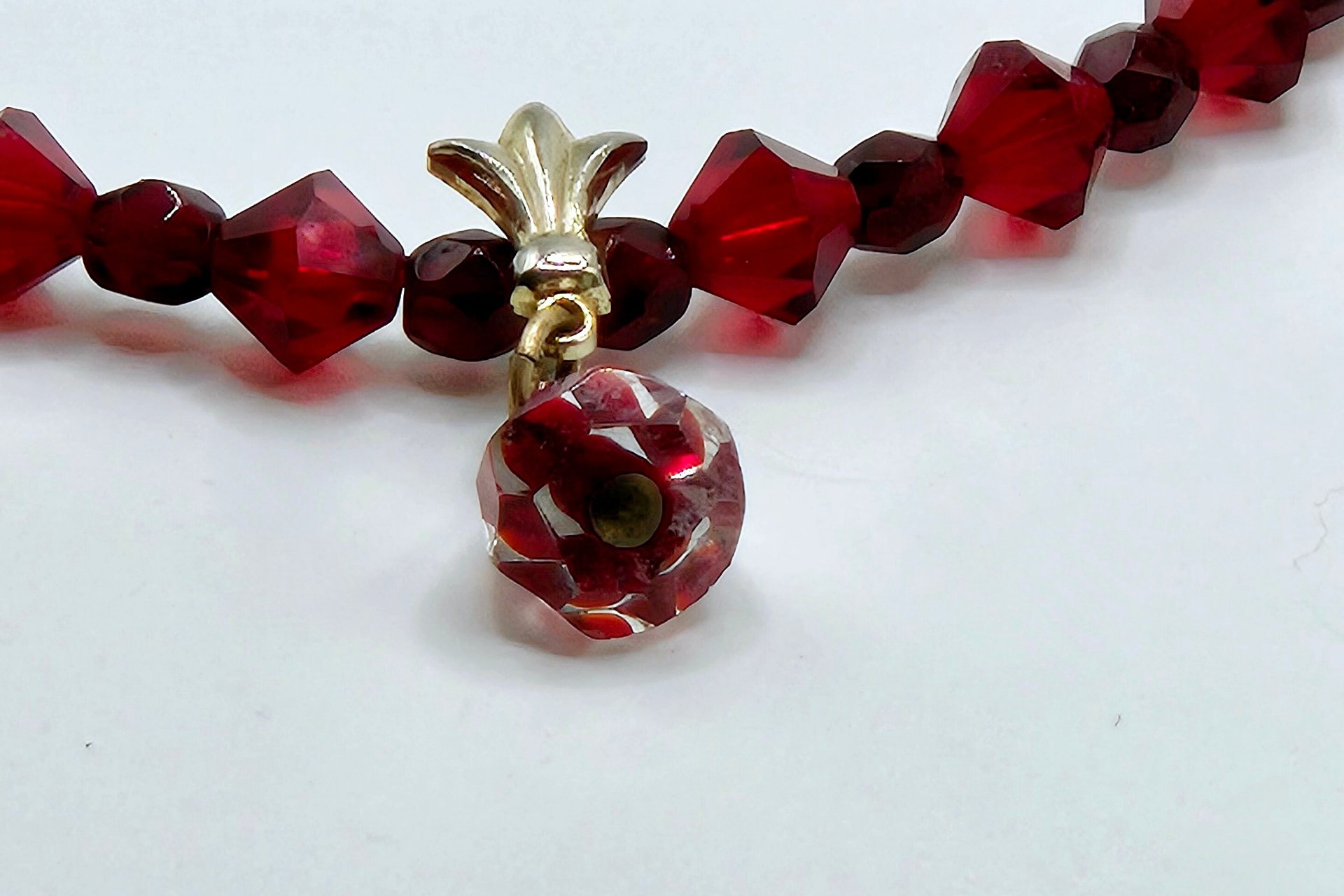 Scarlet Swarovski Elegance Necklace