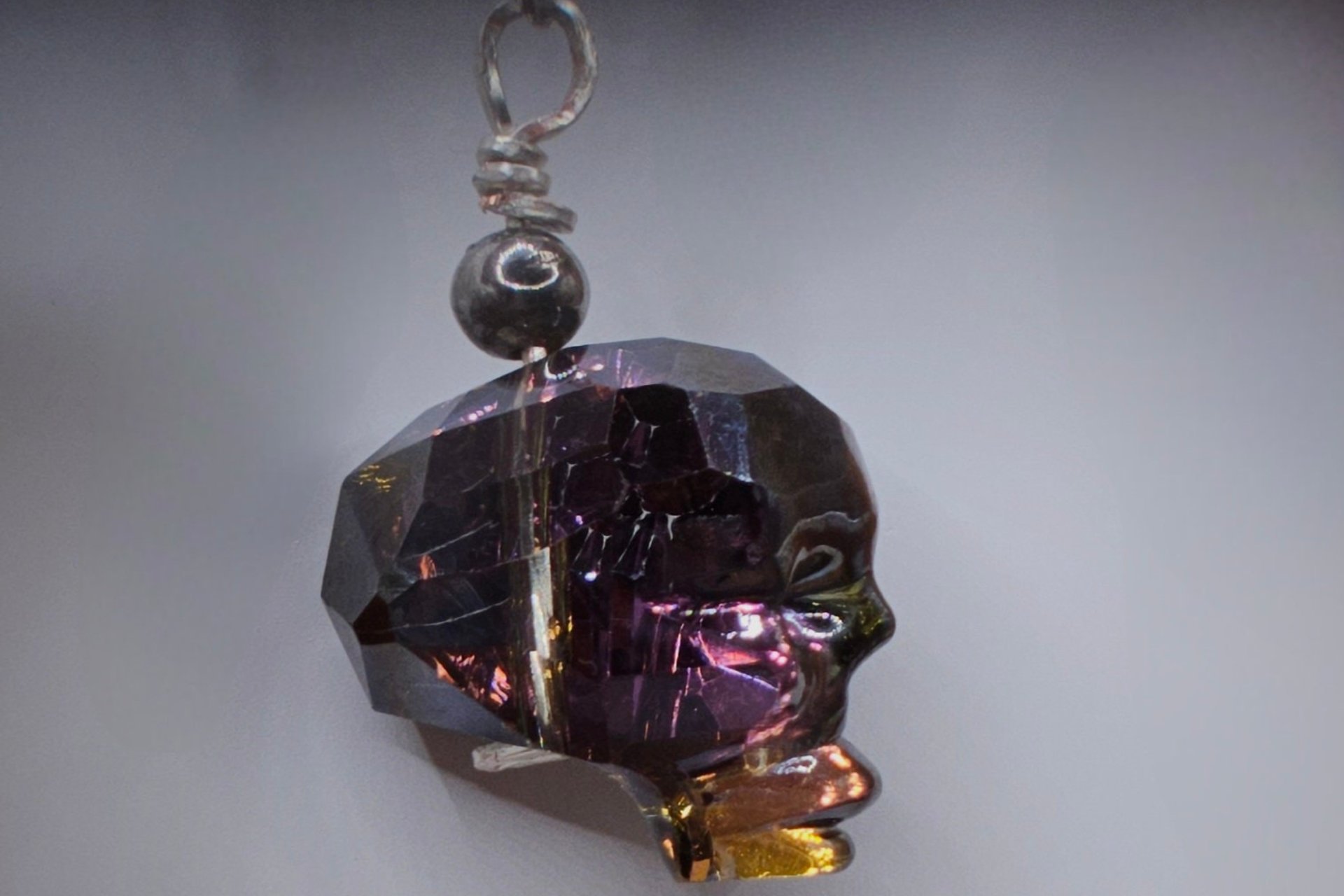 Halloween Crystal Skull Earrings