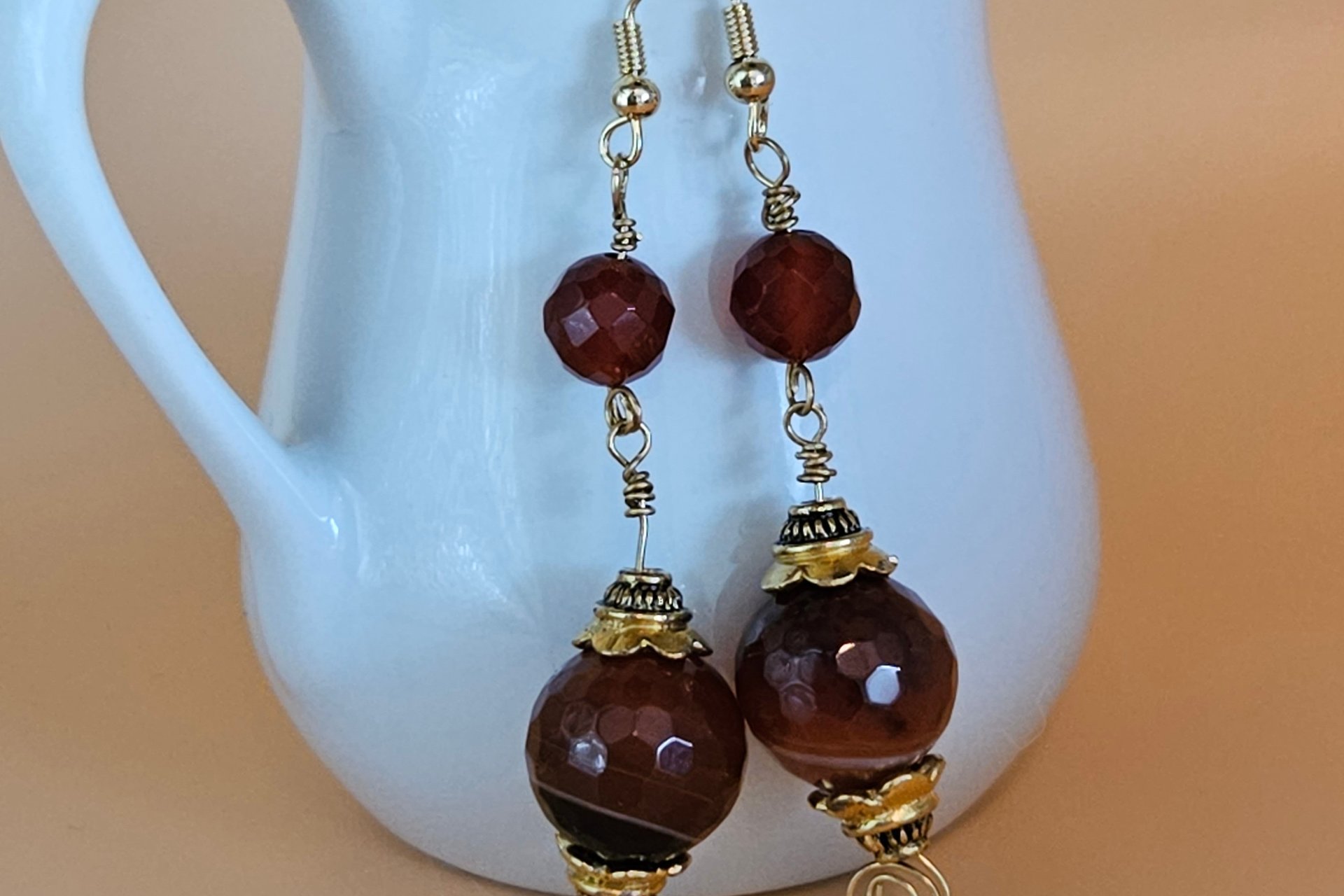 Radiant Horizonal Agate Earrings