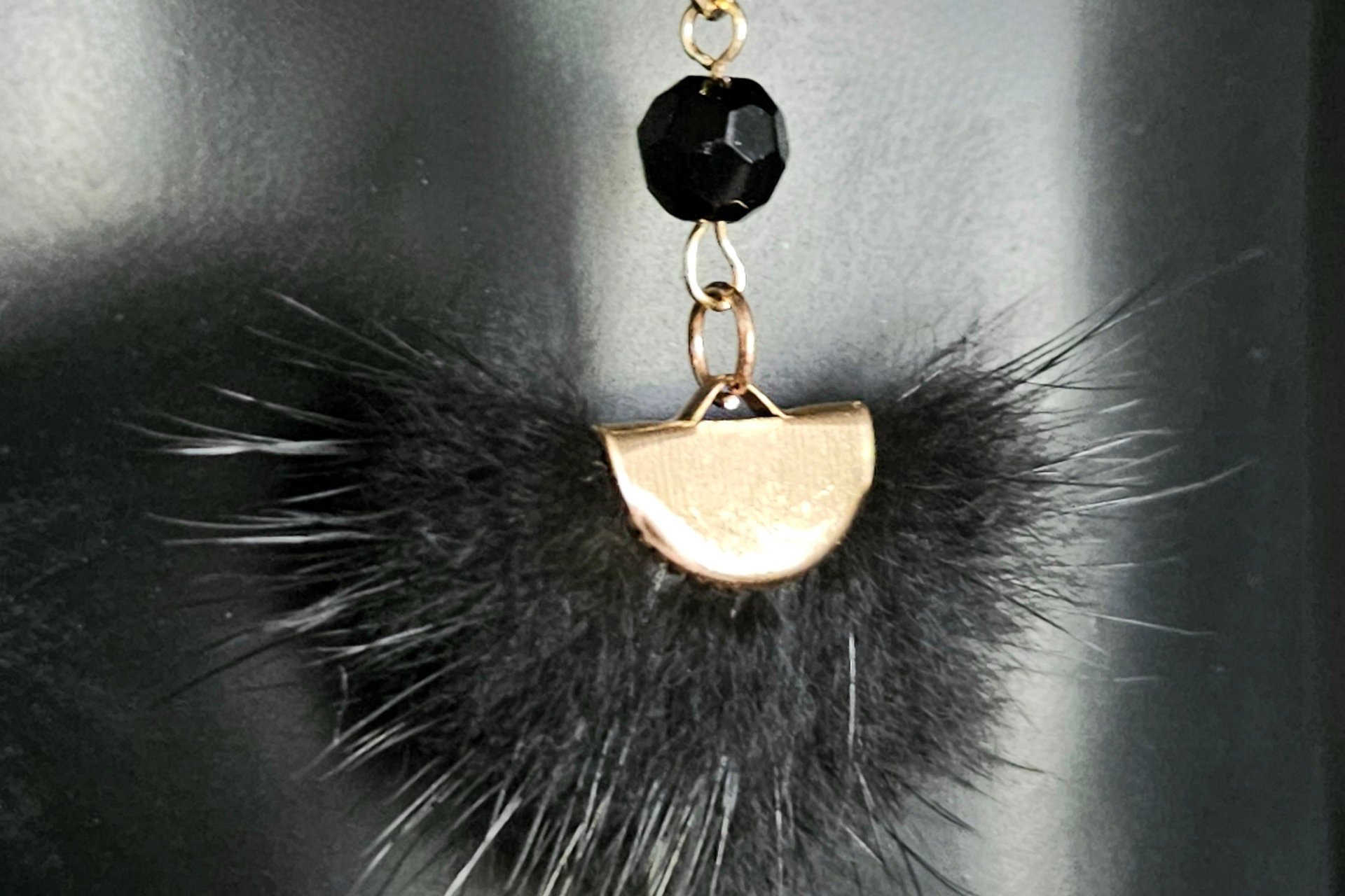 Midnight Black Feather Earrings