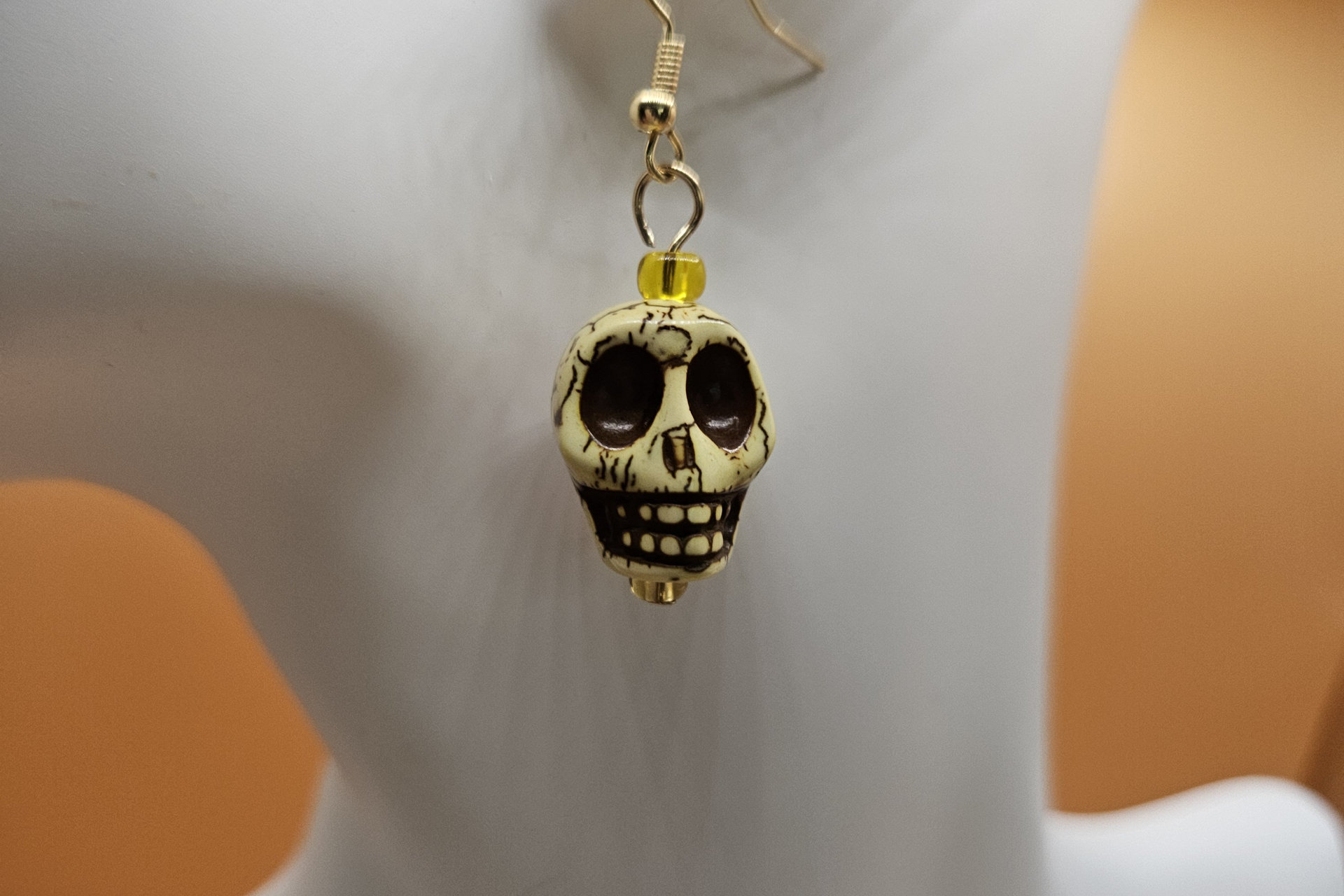 Ghostly Skull Earrings in five colors
