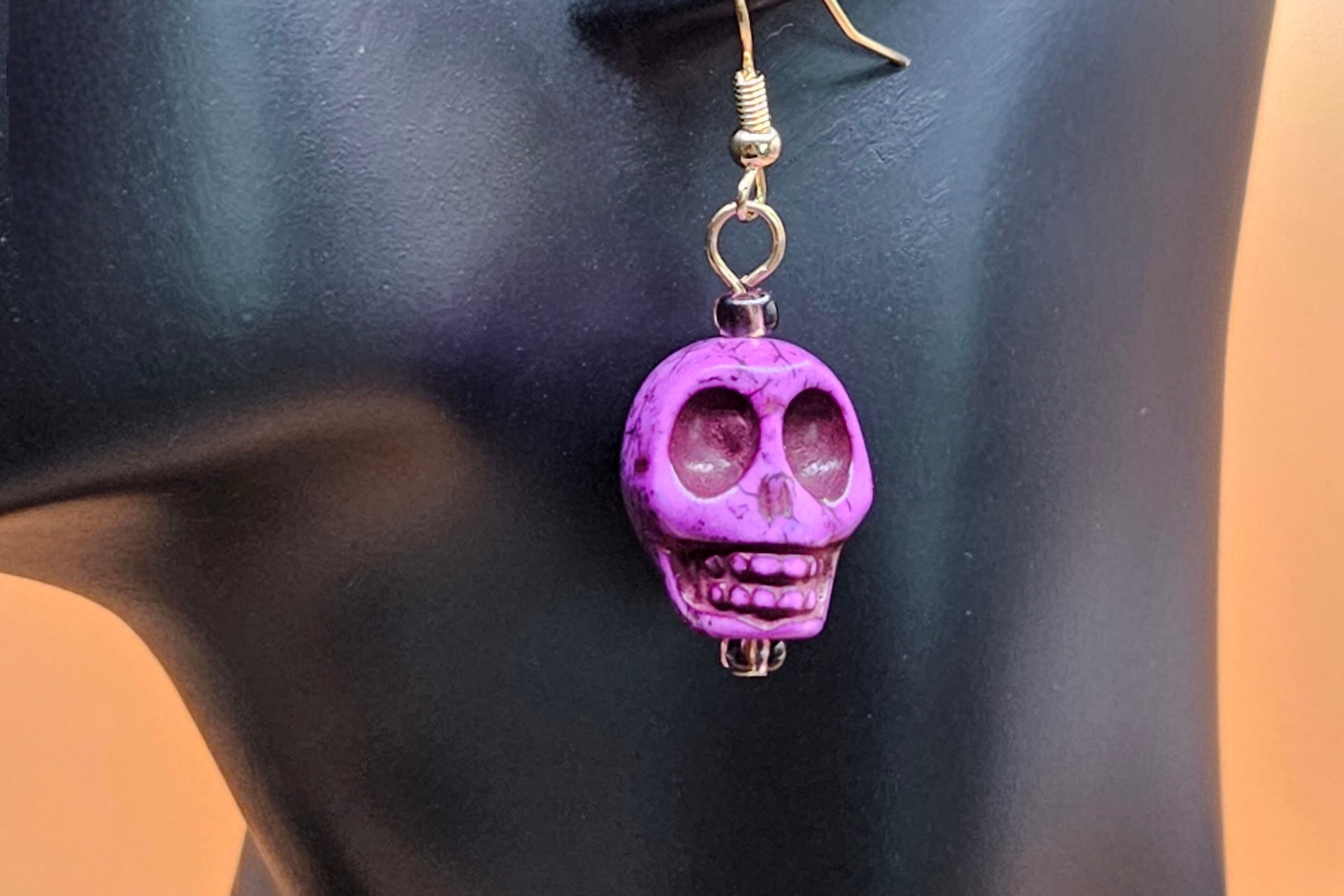 Ghostly Skull Earrings in five colors