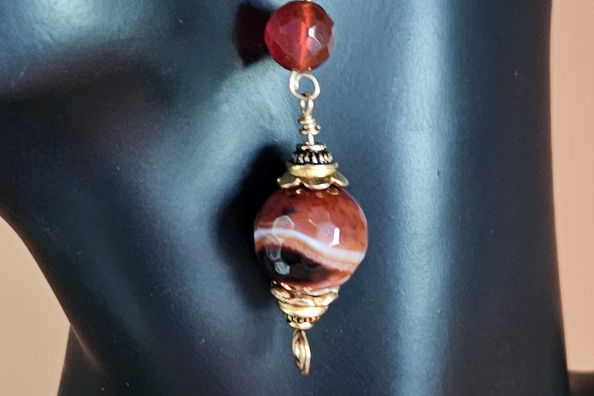 Radiant Horizonal Agate Earrings